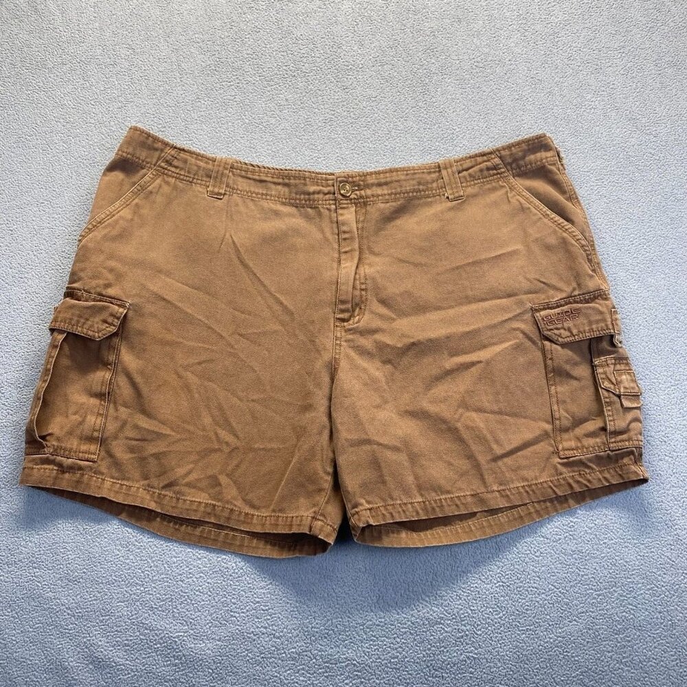 Guide Gear Cargo Shorts Men's Size W44 L6 Brown Multi Pocket Classic Outdoors
